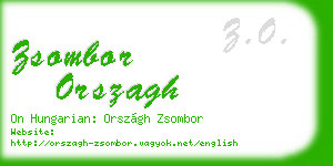 zsombor orszagh business card