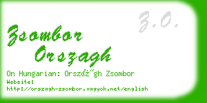 zsombor orszagh business card